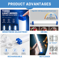 Vente flash : ampoule LED rechargeable magnétique 1800 mA, 32 cm, 52 cm, 72 cm, 40 W, 50 W, 60 W, tubes lumineux portables USB