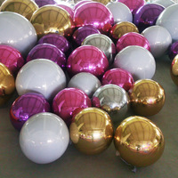 Ballon de football miroir gonflable personnalisé pour événements et promotions, ballon de football réfléchissant en PVC avec taille, couleur et logo personnalisés