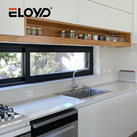 Ventana Corredera Moderna de Aluminio de Alta Resistencia con Riel de Acero Inoxidable y Vidrio Aislante para Uso en Hogares y Hoteles