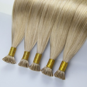 Extensiones de Cabello Humano Virgen Ruso Remy al por Mayor de Fábrica, Doble Trama, Queratina Pre-Adherida, Punta Plana, Micro Link - Product Image 1