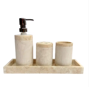 Lavabo Ovalado Moderno de Propinsi Jawa Tengah - Lavabo de Ónix Semi-Pedestal con 1 Año de Garantía para Uso en Hoteles - Product Image 6