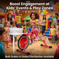 Vélo d'exercice à pédales EXI Orange Pedal Power Machine, facile à utiliser, pour enfants, vélo de spinning Art Juice Bike pour fête, Velo Smoothie Bike