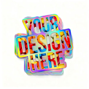 Custom Die Cut Brand <strong>Logo</strong> <strong>Sticker</strong> Waterproof Self-Adhesive PET rainbow Holographic Laser Promotional <strong>Stickers</strong> With <strong>Logo</strong> - Product Image 4
