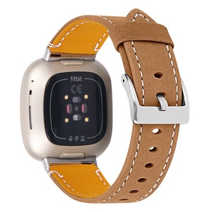 <span class=keywords><strong>Bracelet</strong></span> de remplacement pour <span class=keywords><strong>Fitbit</strong></span> <span class=keywords><strong>Versa</strong></span> <span class=keywords><strong>3</strong></span>/Sense First Layer Cowhide Single Tour <span class=keywords><strong>Bracelet</strong></span> de montre en <span class=keywords><strong>cuir</strong></span> - Product Image 3