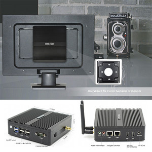 HYSTOU Factor Máy Tính <span class=keywords><strong>PC</strong></span> Siêu Nhỏ Không Quạt Công Nghiệp J4125 J4105 32GB Bộ Nhớ Nhỏ Giá Rẻ - Product Image 3