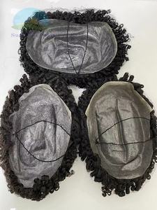 ท็อปเปอร์ผมแท้สำหรับผู้หญิง ขนาด 12 มม. ผมหยิกธรรมชา<span class=keywords><strong>ต</strong></span>ิ สีดำ ผมอินเดียแท้แบบเรมี่ ทรงสปริง<span class=keywords><strong>ทวิ</strong></span>สต์ ถักโครเช<span class=keywords><strong>ต</strong></span>์ ผมหยิกสั้น  ฐาน PU บางเฉียบ สำหรับผู้หญิง - Product Image 6