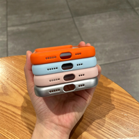 Étui de téléphone en acrylique coloré de luxe pour iPhone 17 Pro Max, pour iPhone 15 16 Pro Max, étui coréen mignon de couleur unie