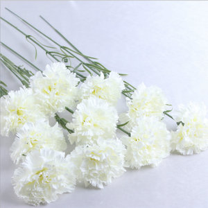 <span class=keywords><strong>Claveles</strong></span> Artificiales de Seda de Alta Calidad con Tallo Único para Decoración del Hogar y Bodas - Product Image 4