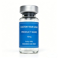 Autocollants en vinyle imperméables personnalisés en gros, étiquettes pour flacons de peptides de 3 ml, 10 ml, 15 ml pour poudre