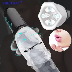 Vibrateur rotatif automatique à succion pour hommes, entraîneur de gland pour retarder l'éjaculation, stimulateur de vagin réaliste, masturbateur masculin, stimulateur à vide, jouets sexuels pour hommes - Product Image 3