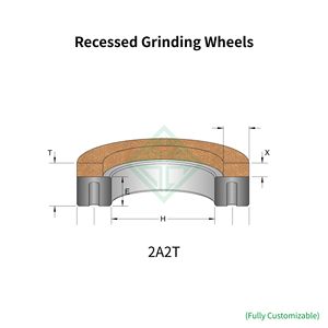 ใบเจียรเพชรและ CBN แบบฝัง 2A2T สำหรับเจียรเครื่องมือคาร์ไบด์ - Product Image 6