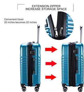 2021Maletas precio de fábrica personalizar de viaje bolsa caso ABS Hardshell ligero llevar en maleta equipaje - Product Image 5