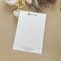 Taille Personnalisée Blanc Uni A5 A4 Bloc-Notes Logo Imprimé Papeterie d'Affaires Bloc-Notes Papier à lettres Bloc-Notes