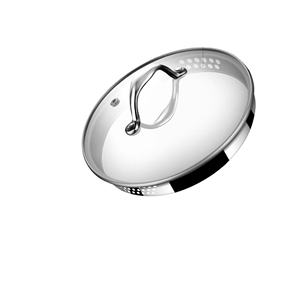 Cacerola Premium de Acero Inoxidable Triple con Tapa Coladora (14cm, 16cm, 18cm), Base Compatible con Inducción, Construcción Duradera - Product Image 2