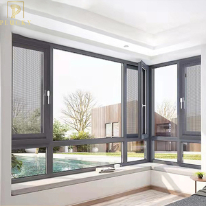 <span class=keywords><strong>Puente</strong></span> roto <span class=keywords><strong>Rotura</strong></span> térmica Ventana <span class=keywords><strong>de</strong></span> aluminio abatible <span class=keywords><strong>de</strong></span> vidrio templado Doble - Product Image 5