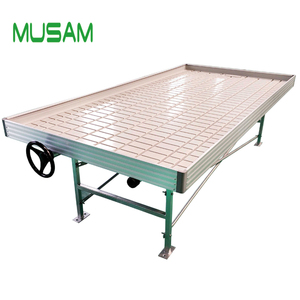 Système de tables <span class=keywords><strong>et</strong></span> de plateaux ABS 1,22x2,44m pour l'agriculture en serre, système de culture par <span class=keywords><strong>flux</strong></span> <span class=keywords><strong>et</strong></span> <span class=keywords><strong>reflux</strong></span>, table roulante - Product Image 2