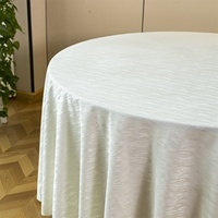 Nappe rectangulaire en polyester jacquard damassé bleu roi, résistante, imperméable et écologique, pour mariage, 6 pieds