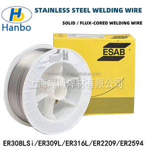 Alambre de soldadura HBESAB OK Tigrod <span class=keywords><strong>316LSi</strong></span> alambre en espiral AWS A5.9ER <span class=keywords><strong>316LSI</strong></span> alambre recto ER316LSi Alambre de soldadura de acero inoxidable - Product Image 5