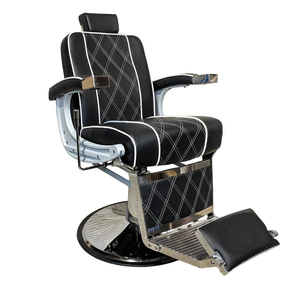 Ghế cắt tóc thủy lực màu đen cổ điển, bán chạy năm 2025, thiết kế châu Âu dành cho nam, xoay 360 độ, điều chỉnh độ cao, phù hợp cho trường học - Product Image 2