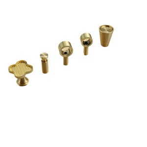 Brass <b>Cabinet</b> Handle <b>Knobs</b> Minimalist Design <b>Gold</b> Wardrobe Drawer Pulls Novelty Shape Durable Furniture Hardware - Product Image 5