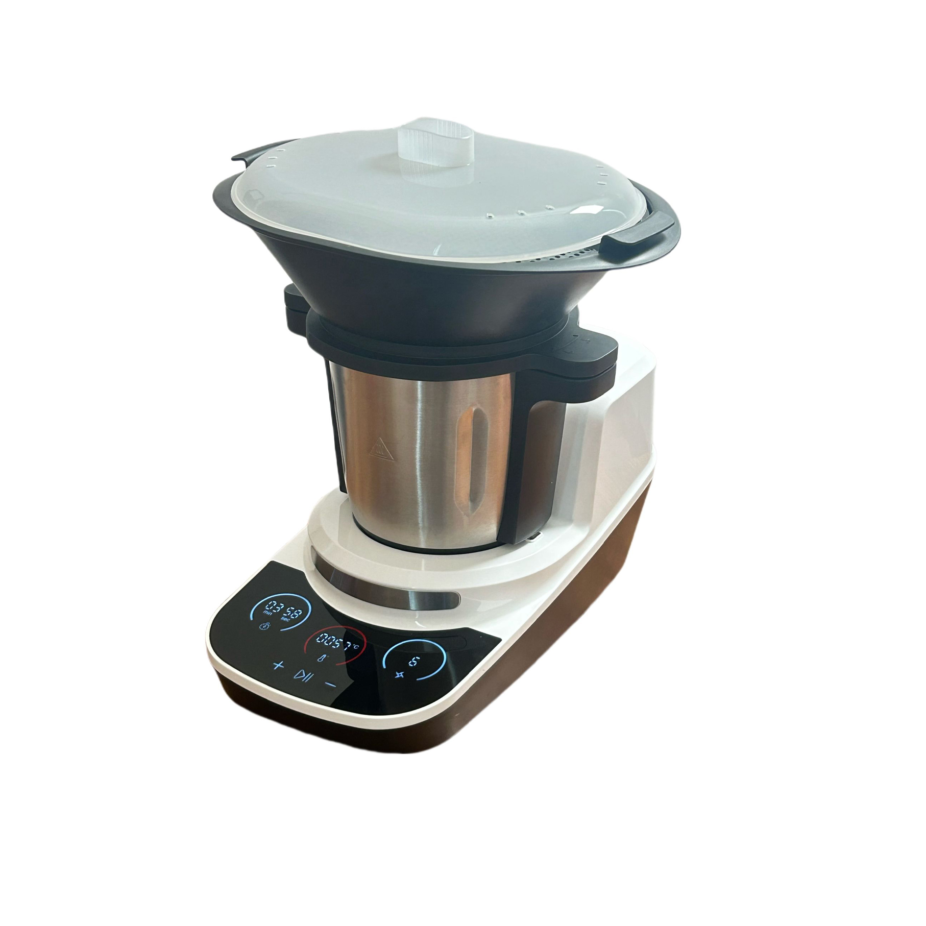 All-in-One Auto Multifunctional Electric Food Processor Kitchen Appliance with Built-in Touch Screen Display Chopping Function