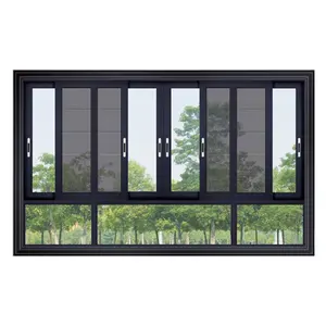 खिड़की Frameless Foshan वाणिज्यिक Rogenilan बे अफ्रीका Xingfa Lixil थोक एल्यूमीनियम फिसलने खिड़कियों को शामिल किया गया