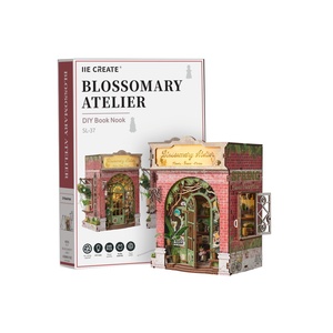 IIECREATE Jouet Éducatif Blossomary Atelier DIY Miniature Maison Kit <span class=keywords><strong>Mini</strong></span> Livre Nook EN71 CPC Certificat Meubles Accessoires - Product Image 4