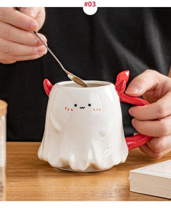 Mug en céramique de dessin animé DZ Creative Retour à l'école Passe au micro-ondes et au lave-vaisselle Couleur et logo personnalisés Tasse à boire - Product Image 5