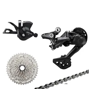 SHIMANO DEORE M5100 M512011スピードバイクグループセット自転車シフターリアディレイラーカセット50552Tマウンテンバイク用チェーンパーツ