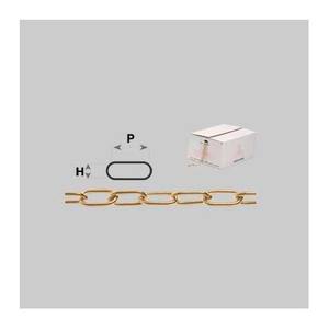 Catena Genovese in Ottone N 12 (1,8 mm) - DxH 14,5x4,5 - Scatola da 25 mt - Product Image 2