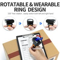 Lecteur de codes à barres portable sans fil Xincode Mini Scanner de codes à barres 2D Scanner d'anneau Image Scanner de codes à barres CMOS