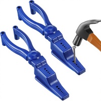 Soporte para Clavos para Martillar, Alicates de Carpintería Seguros para los Dedos |   Diseño seguro para los dedos, 11 tamaños de uñas, agarre de doble altura, extensión de 9.5 pulgadas