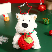 Porte-clés ours en peluche de Noël mignon, breloque de sac ours en peluche, mini pendentif ours en pull de Noël, cadeau de fêtes pour Noël