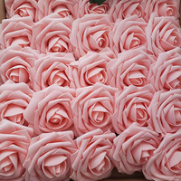 Fleurs artificielles en mousse multicolores, roses décoratives, tiges en vrac pour la Saint-Valentin