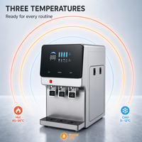 Mini distributeur d'eau de bureau compact, refroidisseur d'eau potable chaud, froid et tempérée, trois robinets pour petit bureau et usage domestique