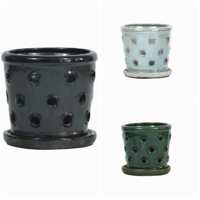 Pot de fleurs décoratif d'intérieur, mini pot en céramique blanc moderne, pots de fleurs en céramique en gros, jardin, émaillé, support