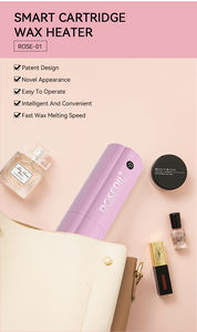 En stock, suministro de fábrica: Kit calentador de cera inteligente mini de 65 ml, máquina portátil de depilación corporal y de manos con cera roll-on. - Product Image 2