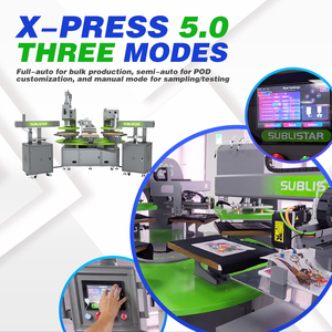 Sublistar mới tự động <span class=keywords><strong>6</strong></span> trạm T-Shirt nhiệt máy ép nextgen thông minh dtf Nhiệt Báo Chí Carousel máy (v5.0) - Product Image 4