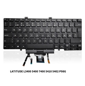 Cho Dell vĩ độ 5400 5401 5410 5411 7400 7410 Bàn phím backlit con trỏ chúng tôi p98g FR NR - Product Image 2