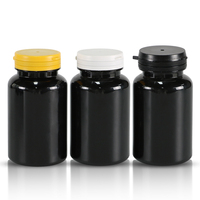 Bouteilles en plastique PET personnalisées de 100, 120, 150, 200, 250, 300, 400, 500 ml pour emballage de vitamines, flacons vides blancs pour pilules, flacons ambrés pour capsules