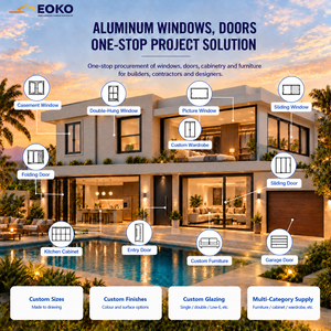 <span class=keywords><strong>Porte</strong></span> <span class=keywords><strong>coulissante</strong></span> en aluminium certifiée NFRC EOKO, à rupture de pont thermique, double vitrage, pour jardin, villa, <span class=keywords><strong>terrasse</strong></span>, résidentiel - Product Image 6