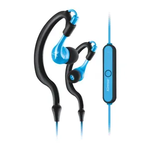 Audifonos Multipoint Handsfree Stereo Dalam Bass Earhook Nirkabel Earphone BT Headset Gantung Telinga untuk Olahraga