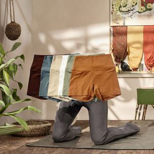 Shorts de cycliste d'été élastiques à cordon de serrage et patchwork, doux, pour femme, style booty, gris, pour le sport - Product Image 3