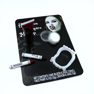 GP nuevo diseño exclusivo vampiro vestido <span class=keywords><strong>de</strong></span> lujo lavable a base <span class=keywords><strong>de</strong></span> aceite no tóxico hipoalergénico seguro Facepaint maquillaje <span class=keywords><strong>Halloween</strong></span> - Product Image 3