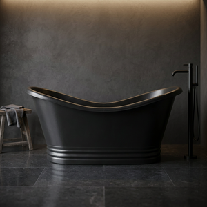 Baignoire ovale autoportante en cuivre noir, style classique, artisanat indien CH-799 pour salle de bain et spa - Indian Home Crafts - Product Image 3