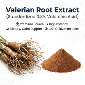 Extrait de racine de valériane en poudre, acide valérénique, flavonoïdes, apaisant, relaxant, soluble dans l'alcool/l'eau, qualité alimentaire, directement de l'usine - Product Image 1