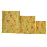 Nouvelle tendance de tissu frais de cire d'abeille naturelle Utilisation répétée de tissu de cire d'abeille Emballage en papier de cire d'abeille en coton biologique