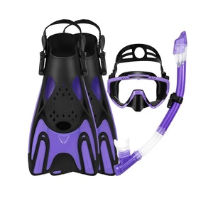 Máscara de Buceo Antivaho de Vidrio Templado de Calidad Europea con Certificación CE ISO, Juego de <span class=keywords><strong>Aletas</strong></span> de <span class=keywords><strong>Snorkel</strong></span> con <span class=keywords><strong>Aletas</strong></span> Ajustables - Product Image 1