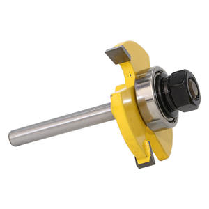 Ensemble de 2 outils de menuiserie, fraises à mortaiser en forme de T et carrées, fraises à rainurer à pointe en carbure - Product Image 4