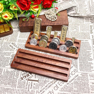กล่องใส่เหรียญที่ระลึกไม้ซาเปเล่ สำหรับเก็บสะสมเหรียญ<span class=keywords><strong>เงิน</strong></span> ทองแท่ง ของเก่า ของขวัญ บรรจุภัณฑ์ พร้อมถาดสามช่อง - Product Image 5